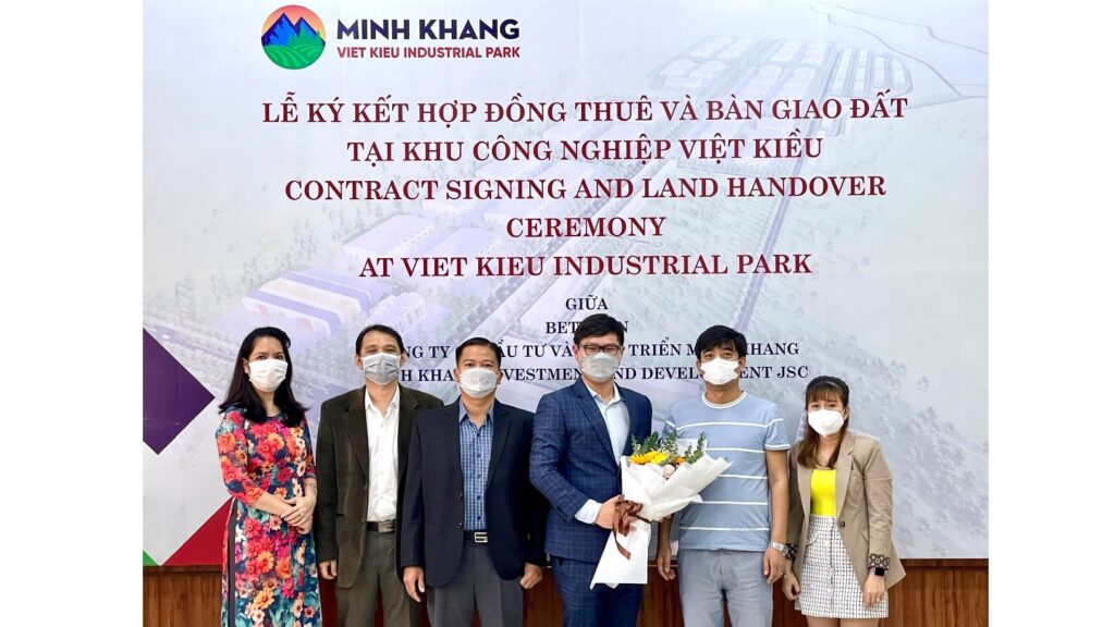 Lễ ký kết hợp đồng tại Khu Công Nghiệp Việt Kiều Bình Phước